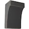 Ekena Millwork 5 1/4"W x 4"D x 8"H Clarksville Wood Vintage Decor Bracket, Black BKTWD05X04X08CVBL - alternate 1